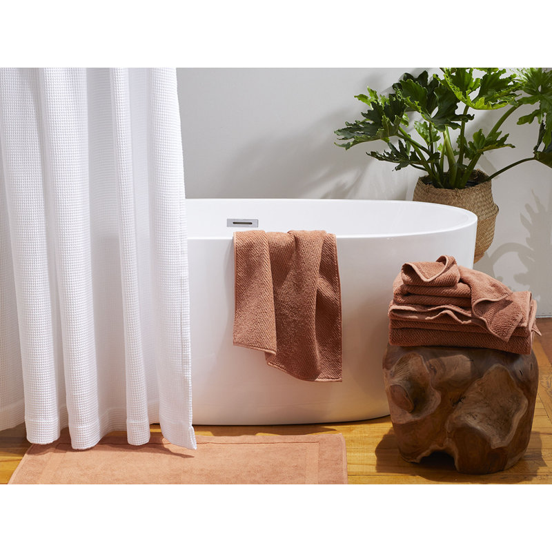 Coyuchi Waffle Organic 100 Cotton Shower Curtain & Reviews Wayfair